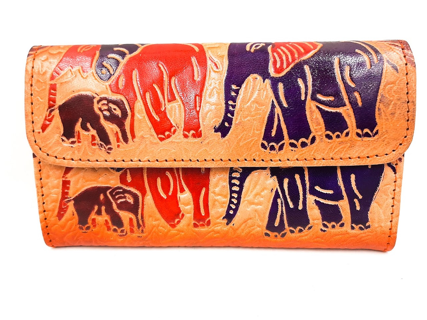 ANANYA LEATHER HANDICRAFT Shantiniketan Pure Leather Multicolor Shoulder Bag  Purse For Women