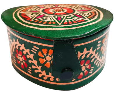 Genuine Shantiniketan Leather Handcrafted Jewelry Box