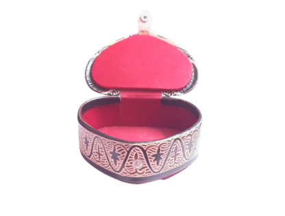 shantiniketan leather jewelry box
