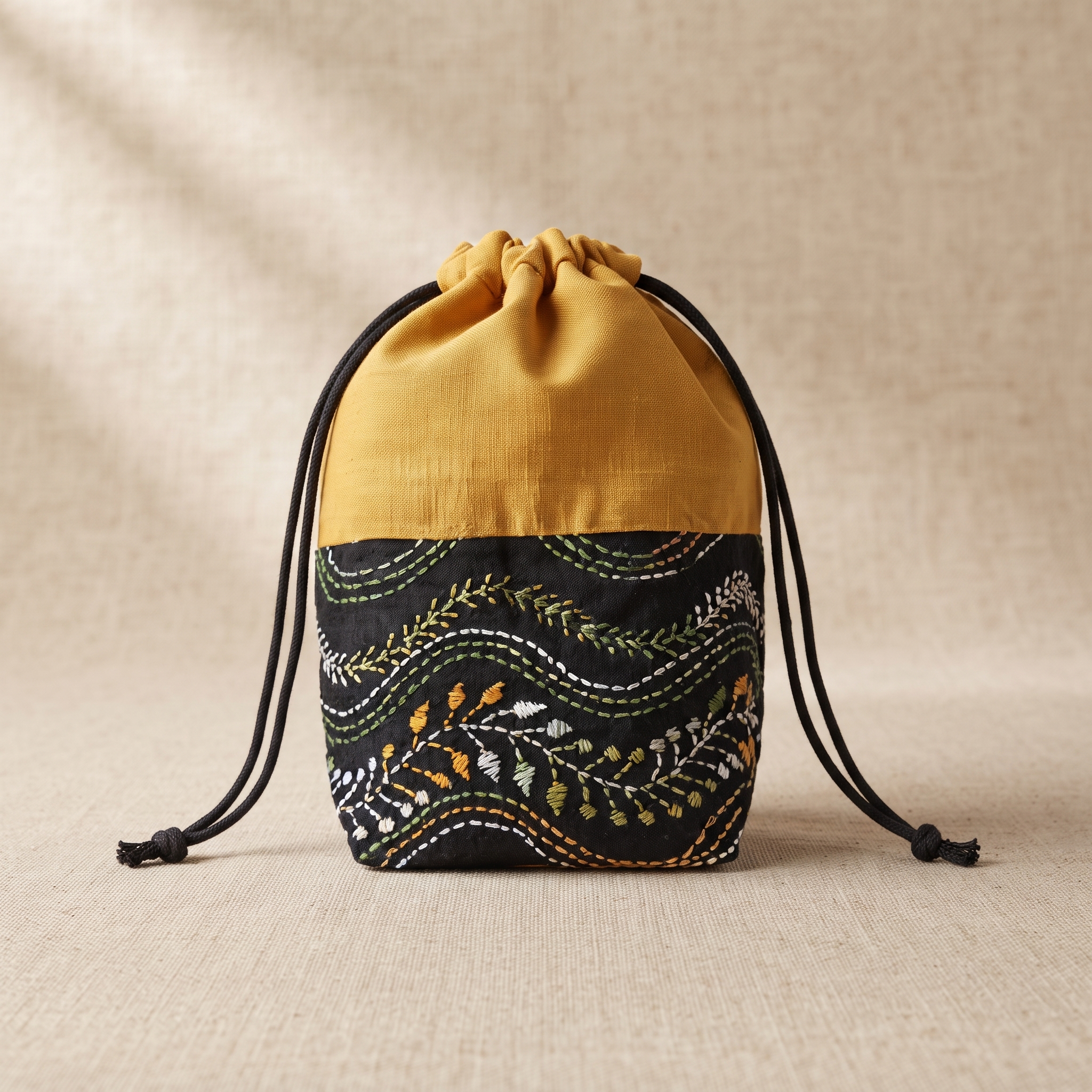 cotton potli yellow