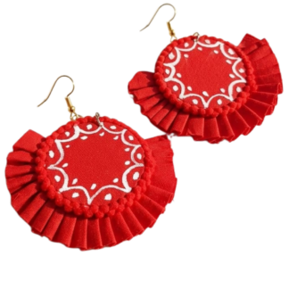 fabric earring