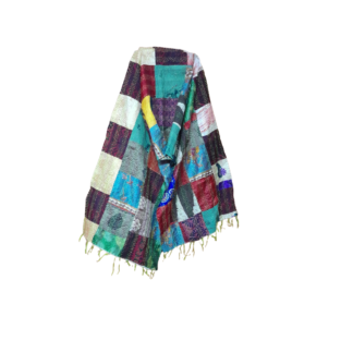 kantha stitch stole