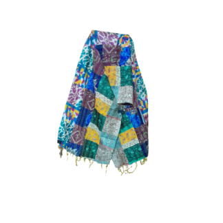 kantha stitch stole