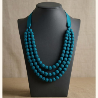fabric beads necklace