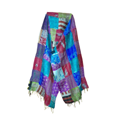 kantha stitch stole