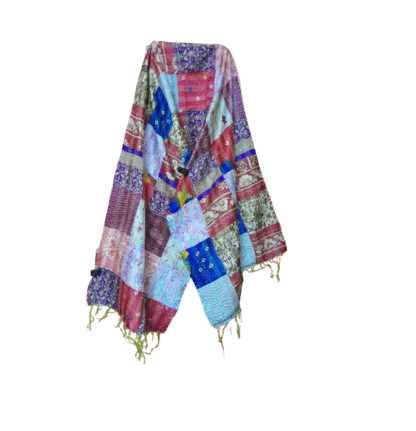 kantha stitch stole