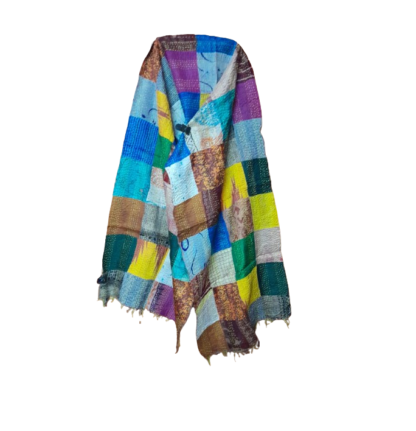 kantha stitch stole