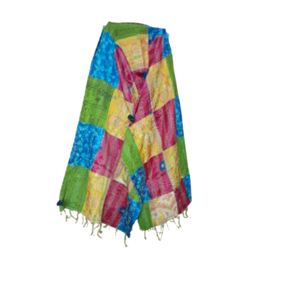 kantha stitch stole