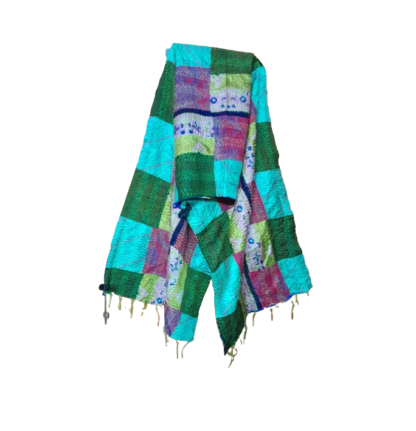 kantha stitch stole