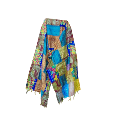 kantha stitch stole