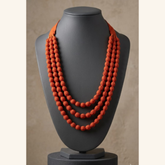 fabric beads necklace