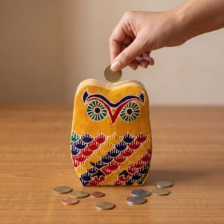leather piggy bank
