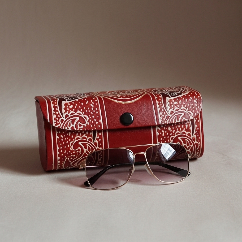 sunglass case leather