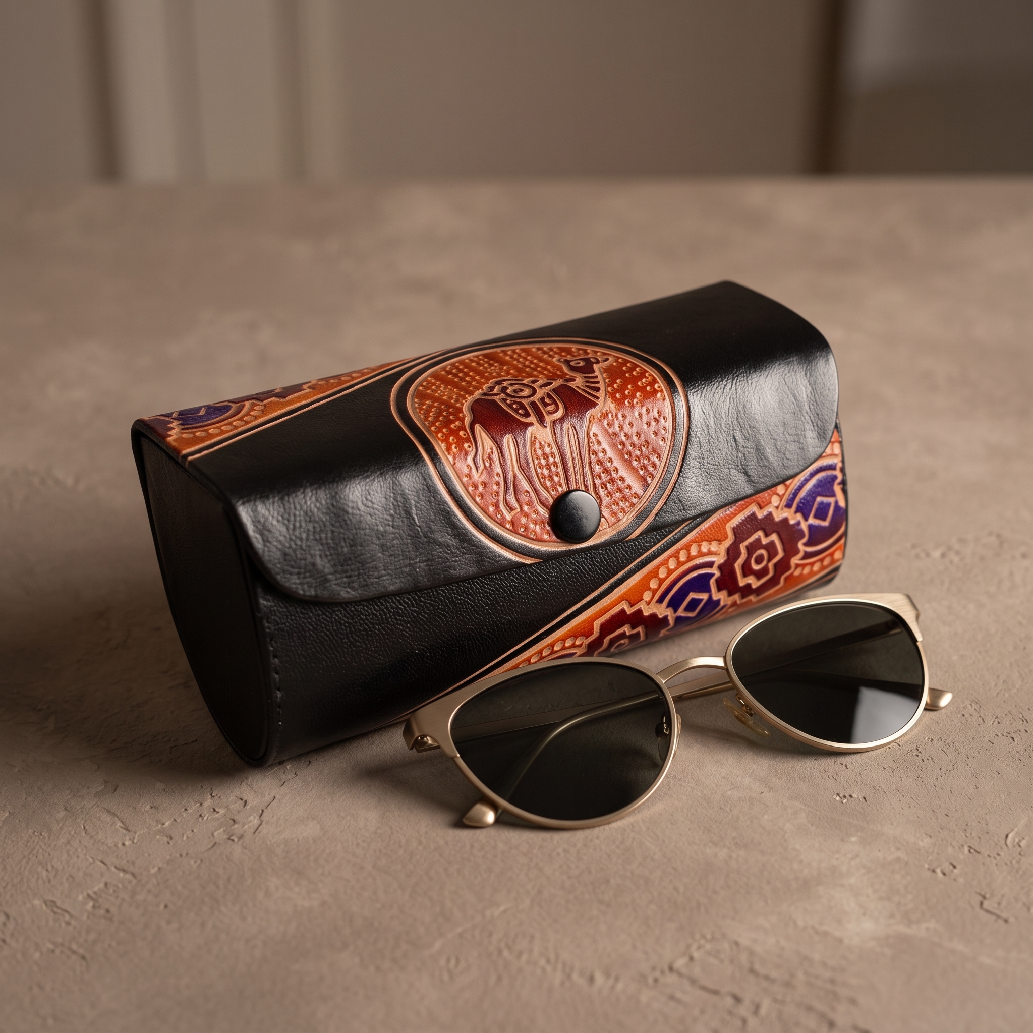 leather sunglass case