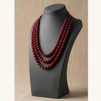fabric beads necklace