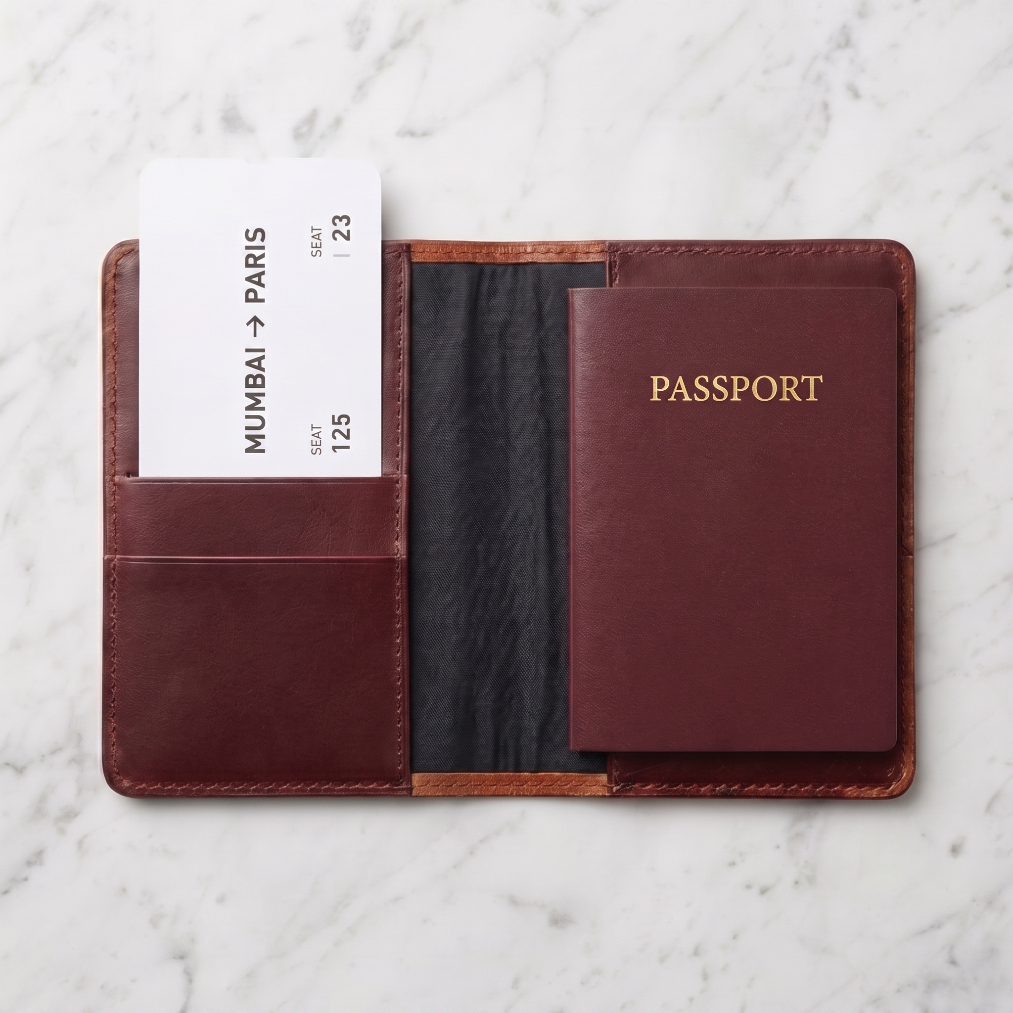 leather passport cover