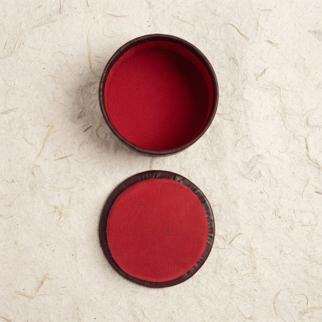 Leather jewellery Box Interior
