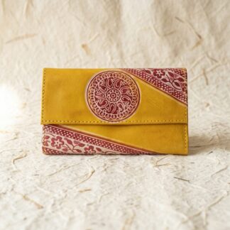 shantiniketan leather purse