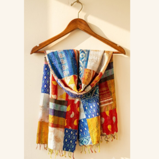 kantha stitch stole