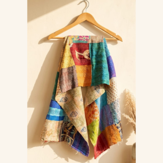 kantha stitch stole
