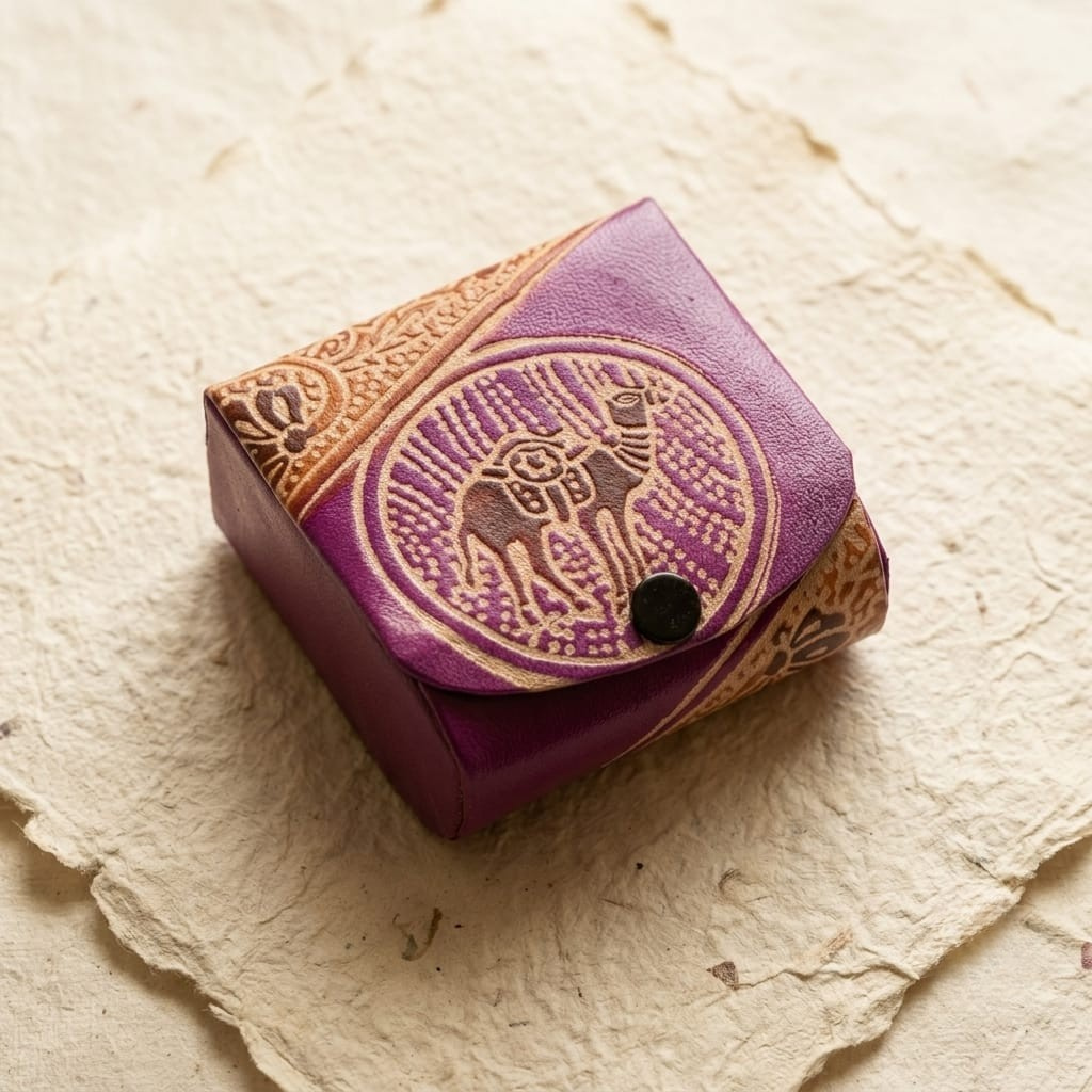 leather lipstick case with mirror for 3 lipsticks