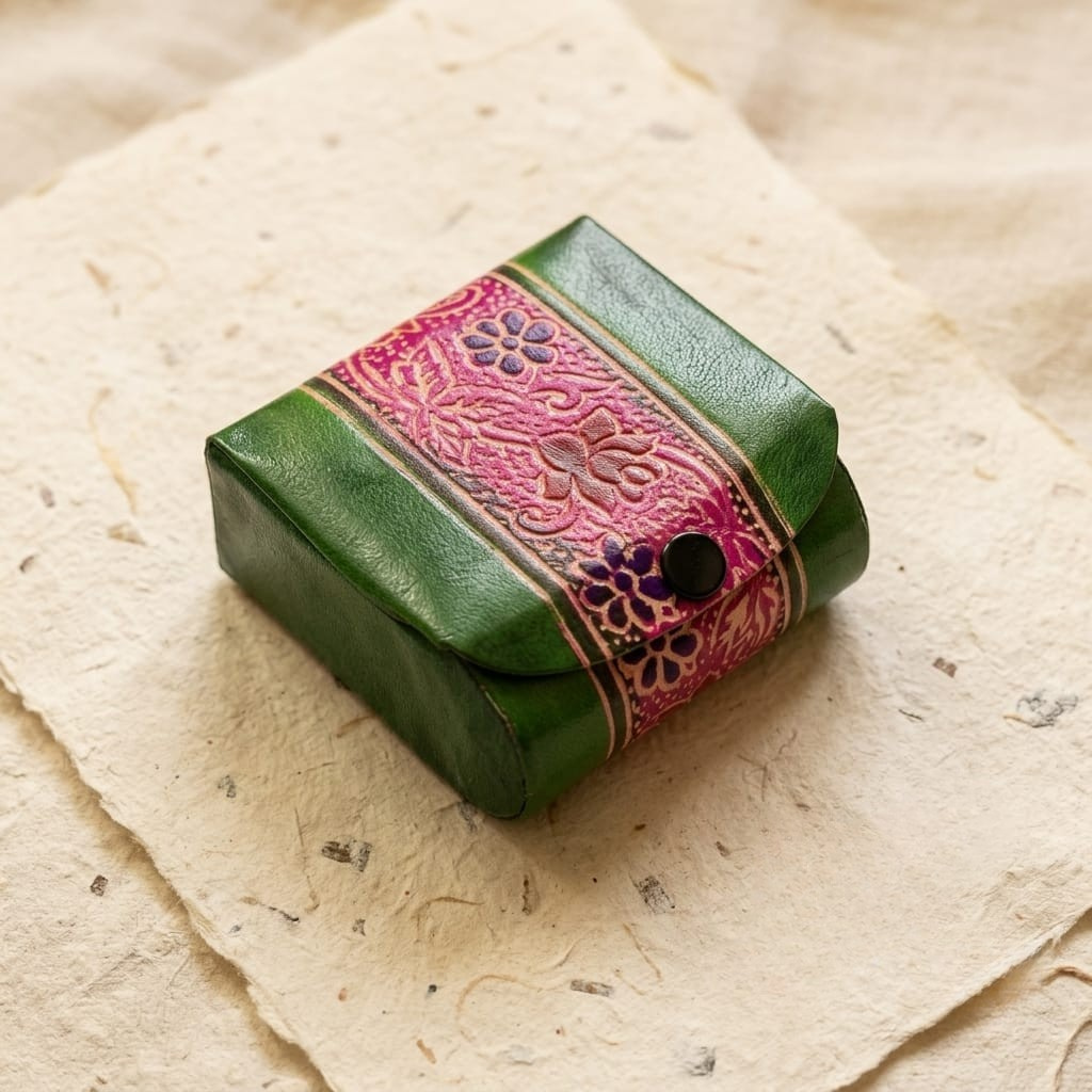 leather lipstick case with mirror for 3 lipsticks