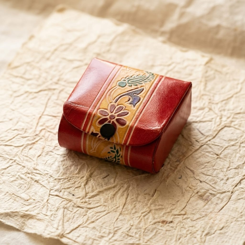 leather lipstick case with mirror for 3 lipsticks