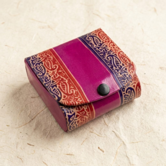 leather lipstick case with mirror for 3 lipsticks