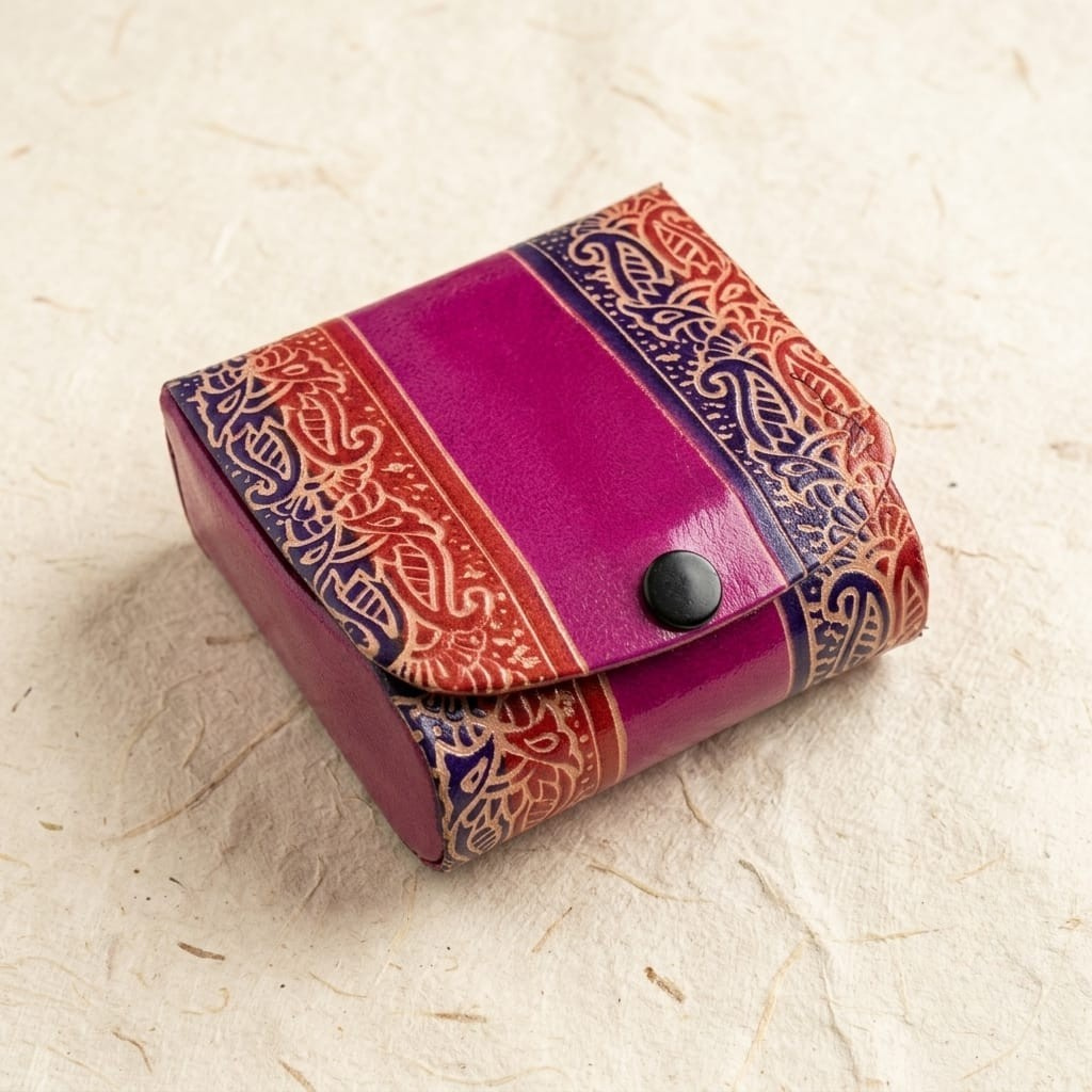 leather lipstick case with mirror for 3 lipsticks