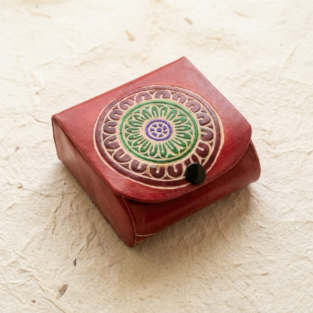 leather lipstick case with mirror for 3 lipsticks