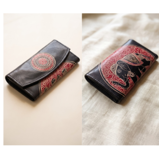 elephant leather purse for women