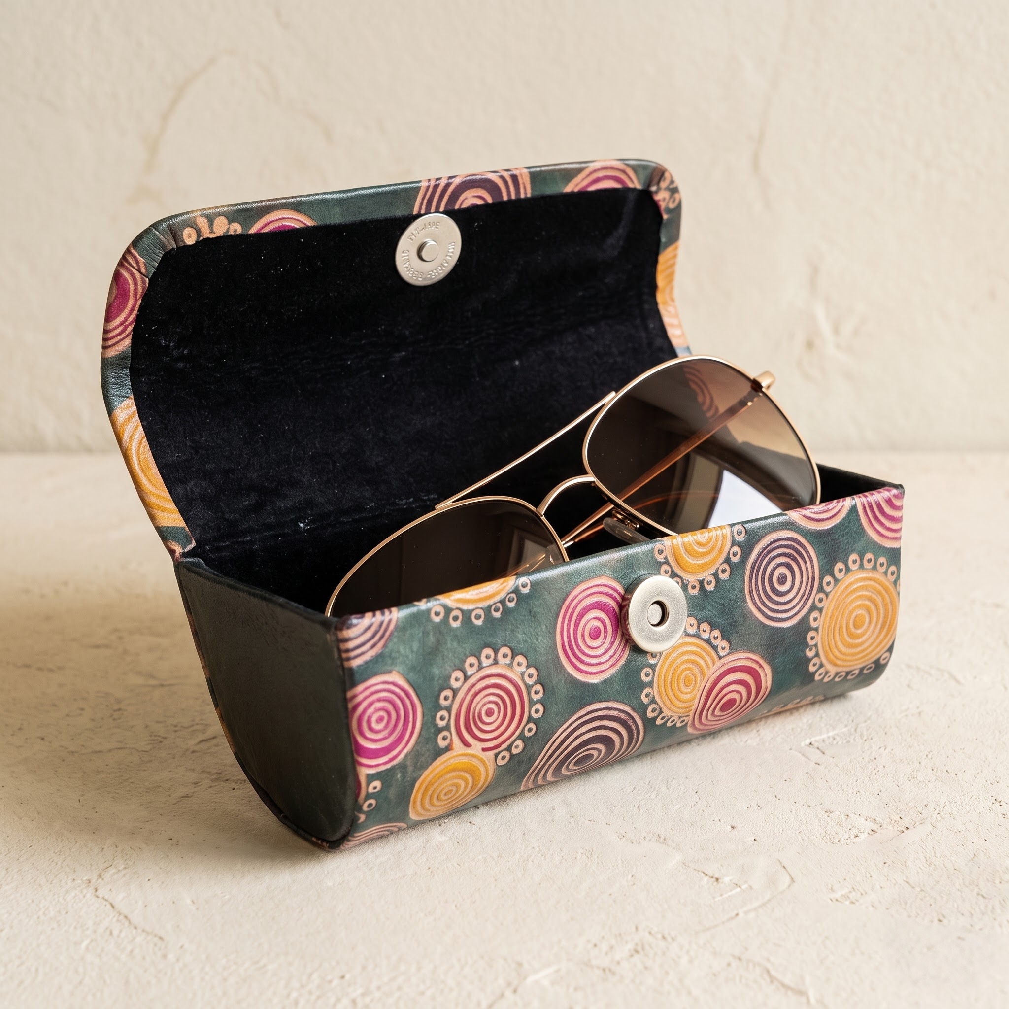 premium leather sunglass case
