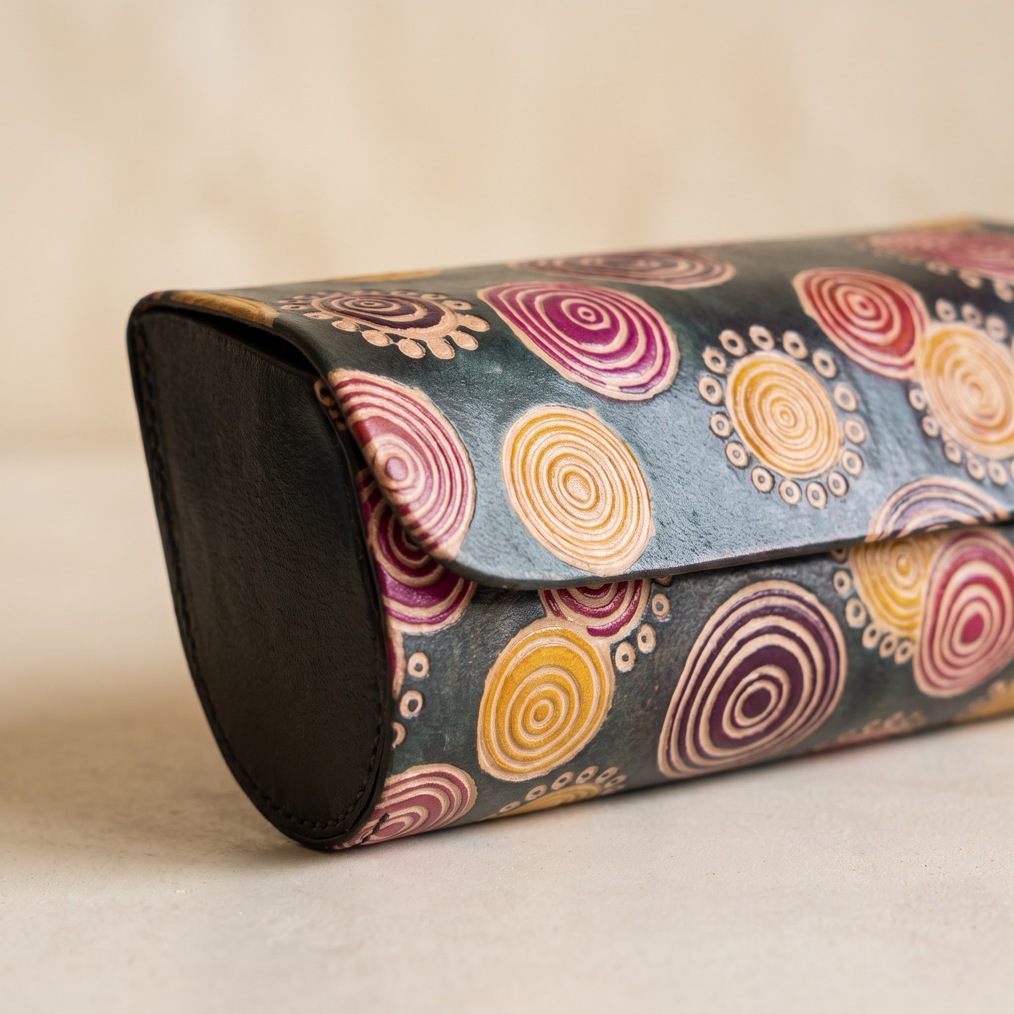 premium leather sunglass case