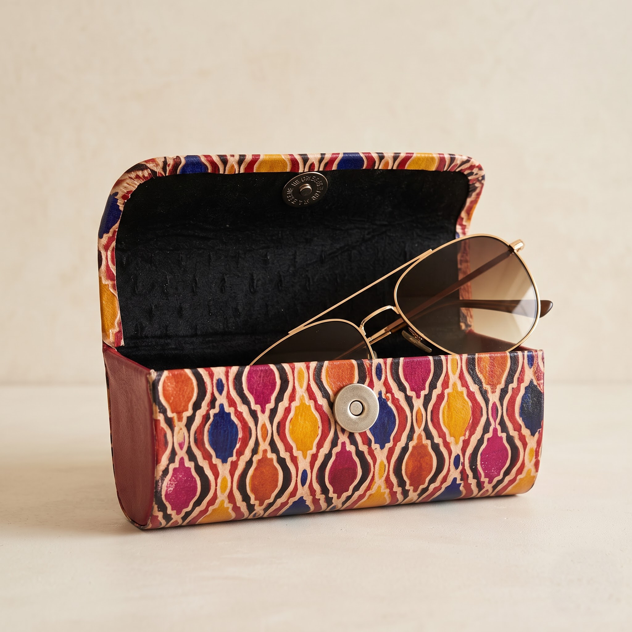 premium leather sunglass case