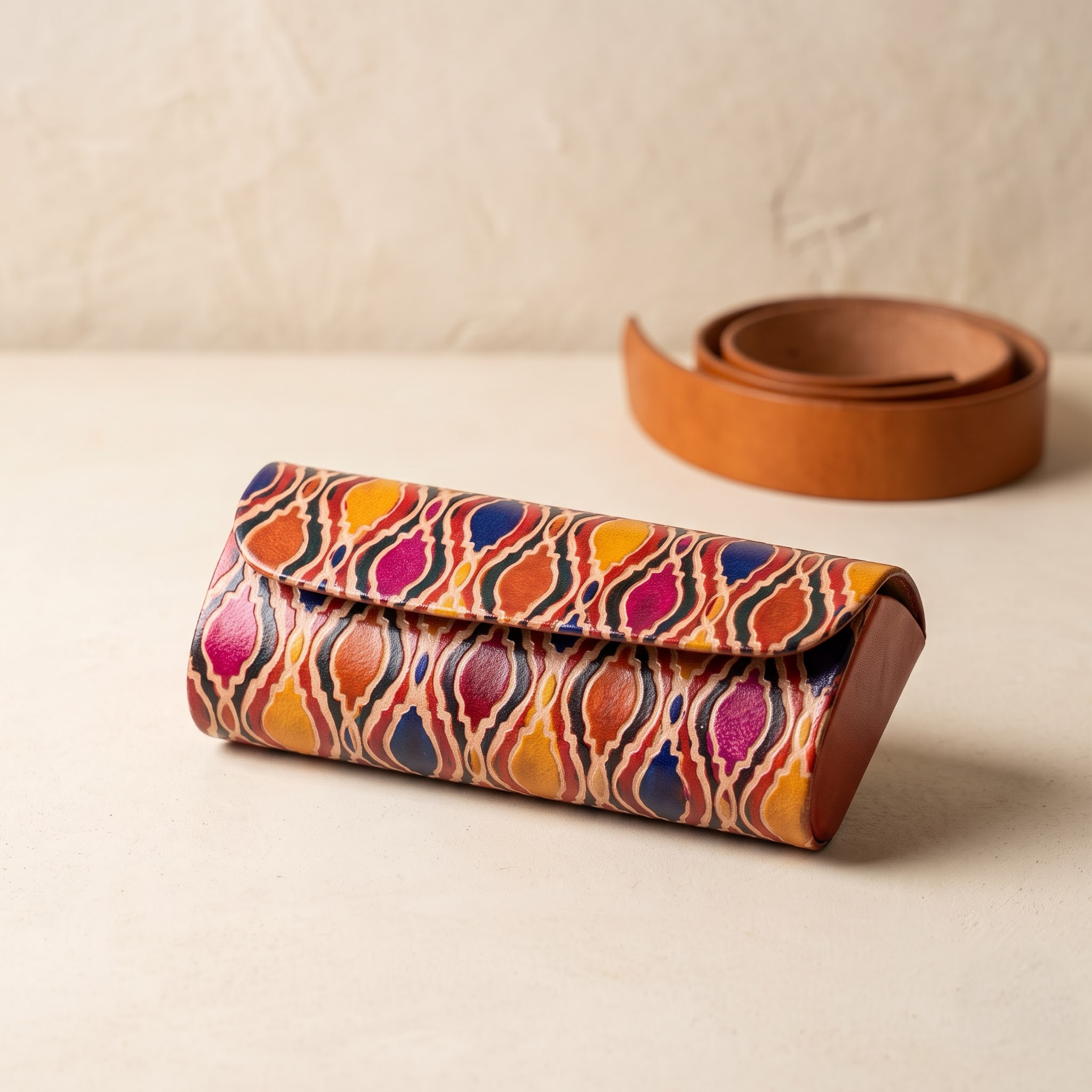 premium leather sunglass case
