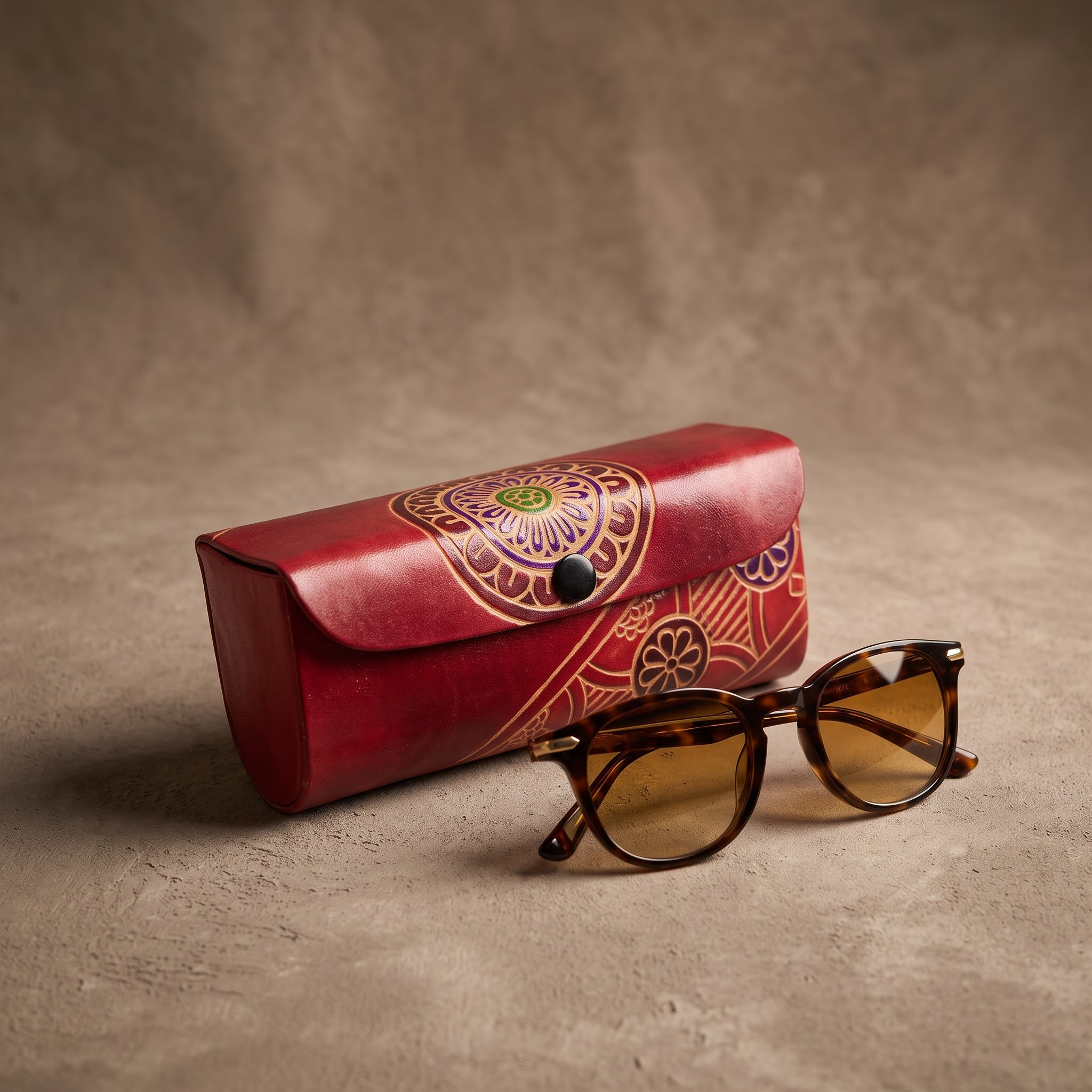 leather sunglass case