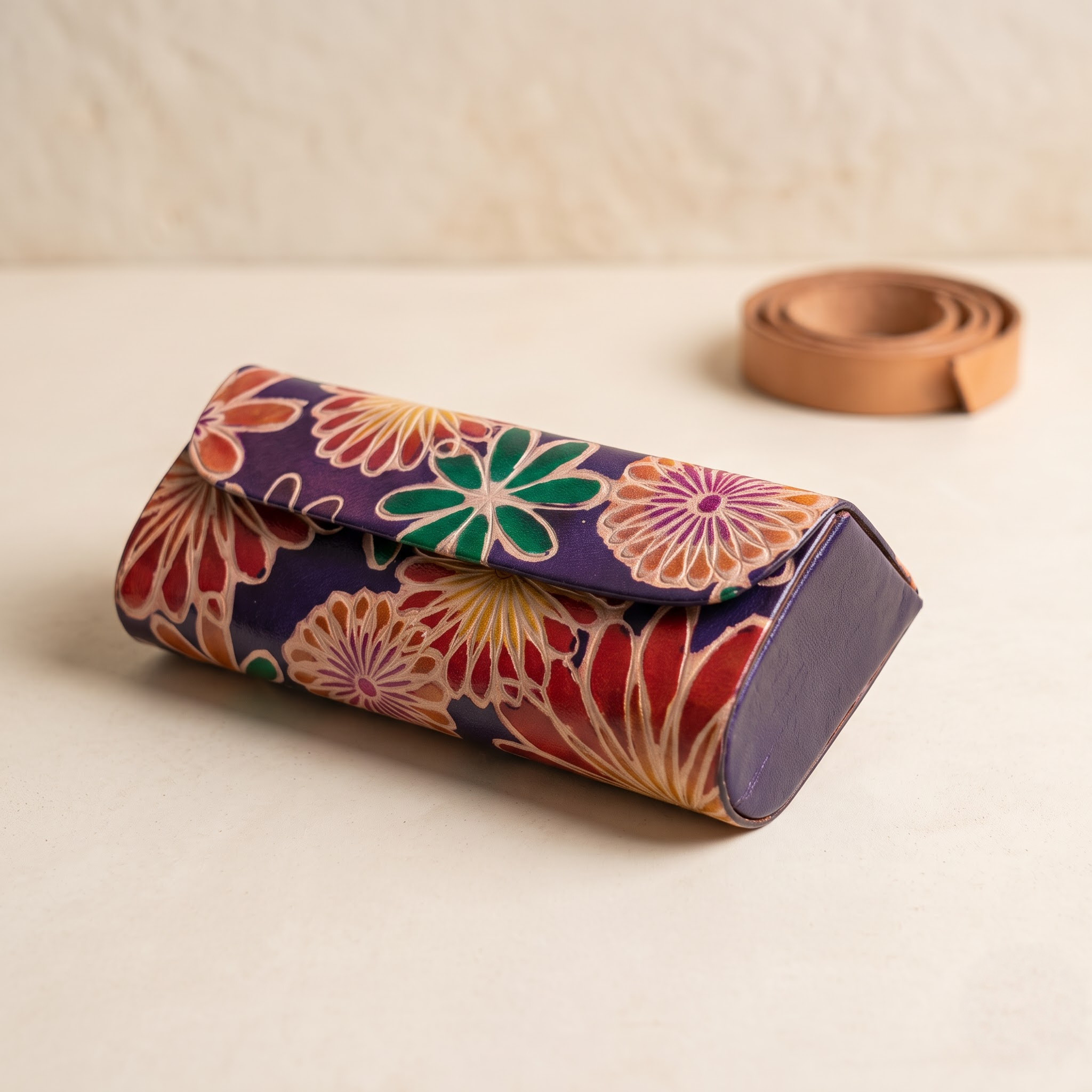 premium leather sunglass case